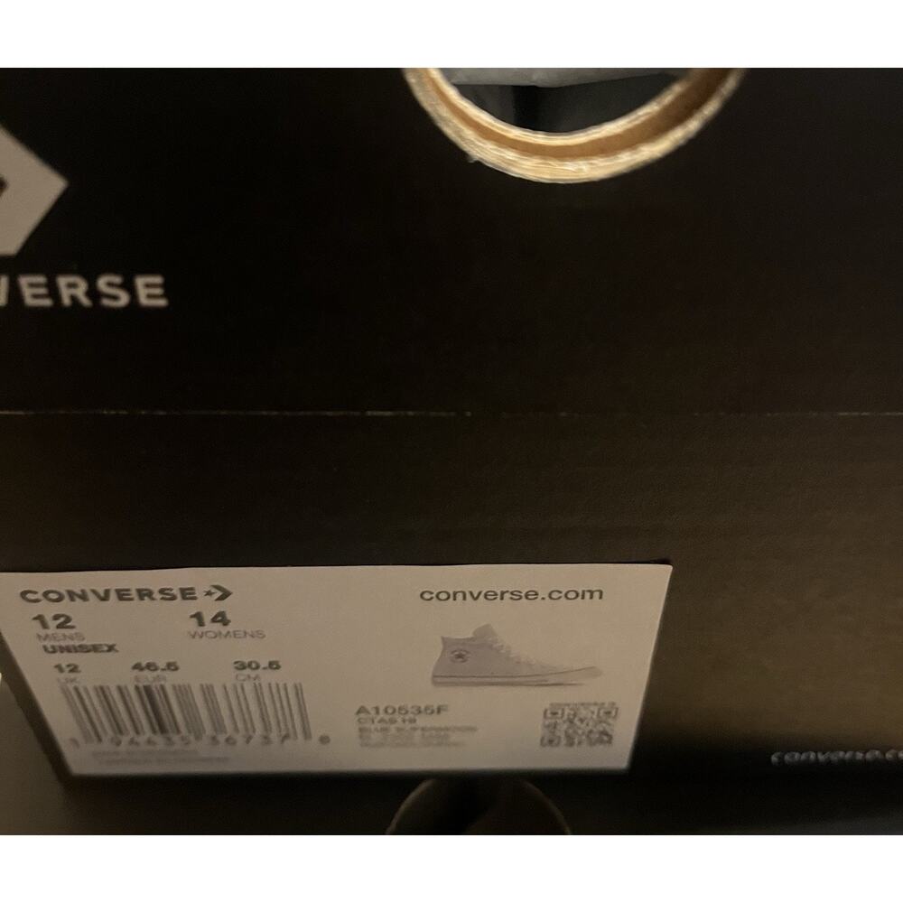 Converse CTAS Hi Carolina Blue Mens CTAS Trainer NIB Size 11 - Picture 8 of 8